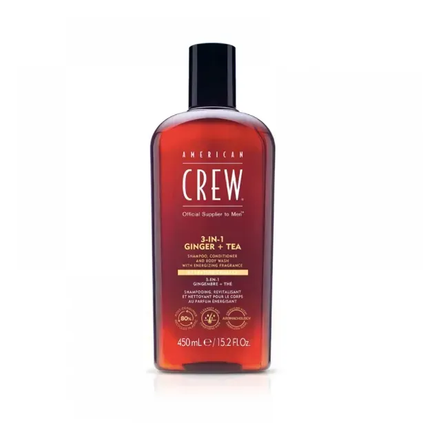 American Crew засіб 3 в 1 Ginger Tea Shampoo Conditioner and Body Wash — купити в Україні